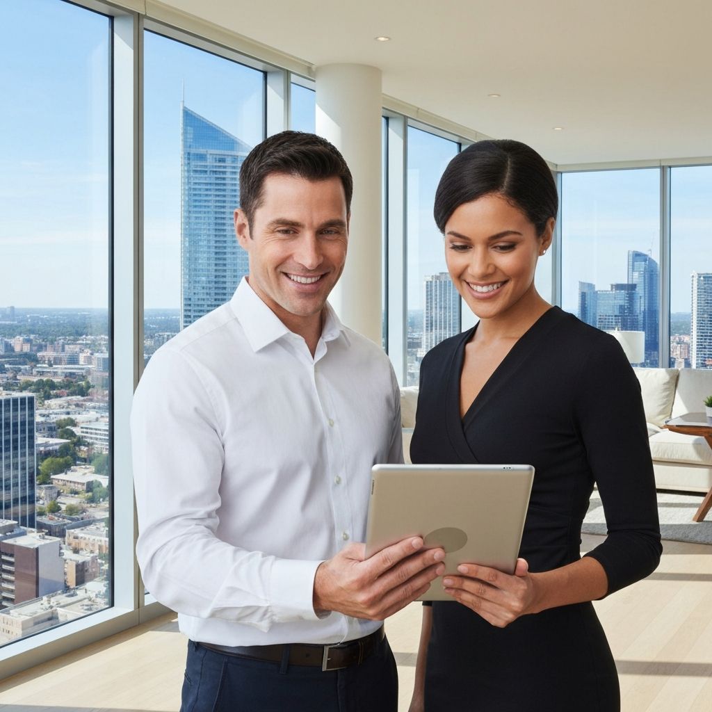 Property managers using BowerLens in luxury apartment